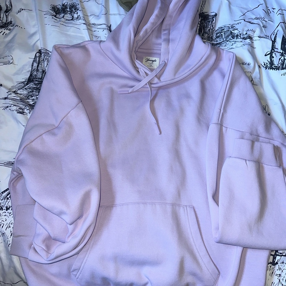 YoungLA Light Purple Cowl Neck Sweater
